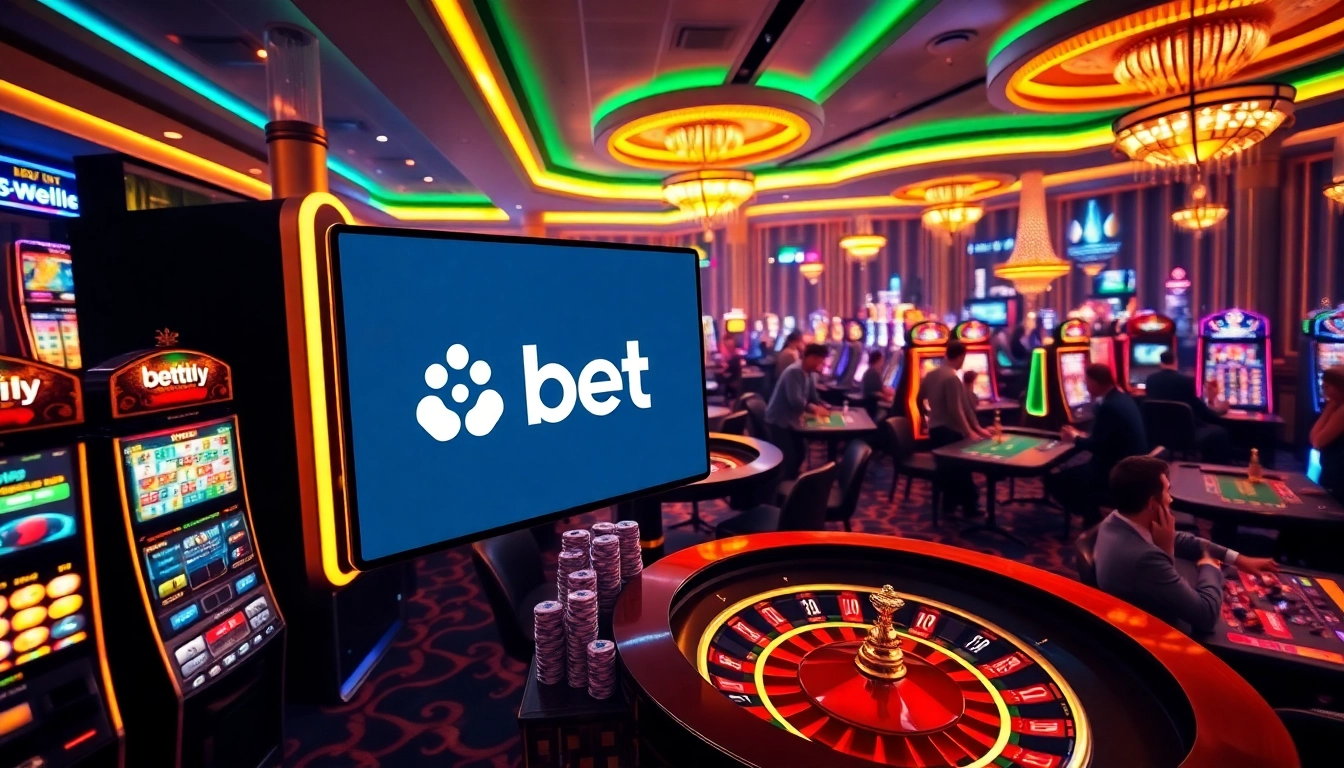 Trải nghiệm những khoảnh khắc chơi game đầy hứng khởi cùng BetVIP trong một casino sang trọng.