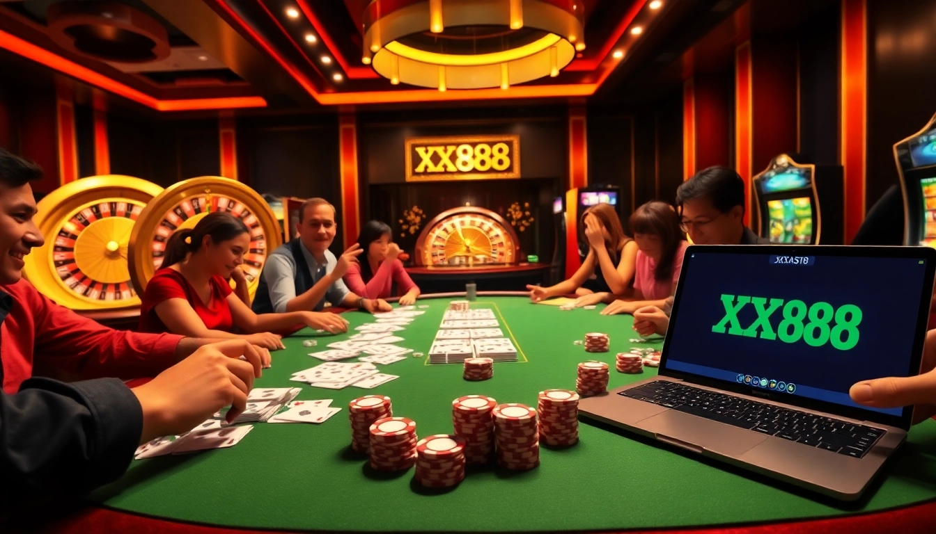 Experience the excitement of online gambling at XX88 with vibrant tables and thrilling games.