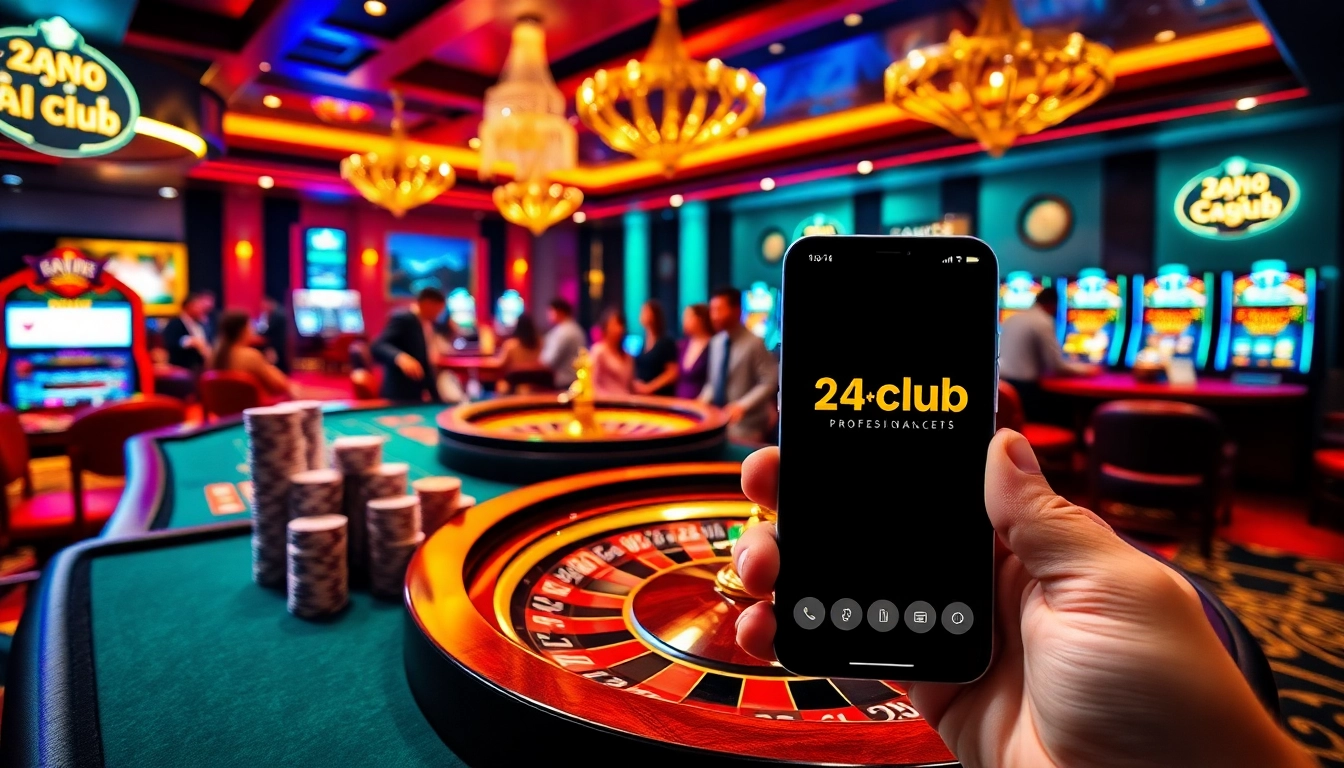 Trải nghiệm lối chơi đầy hồi hộp tại 24kclub với bàn casino sống động và máy đánh bạc đầy phấn khích.