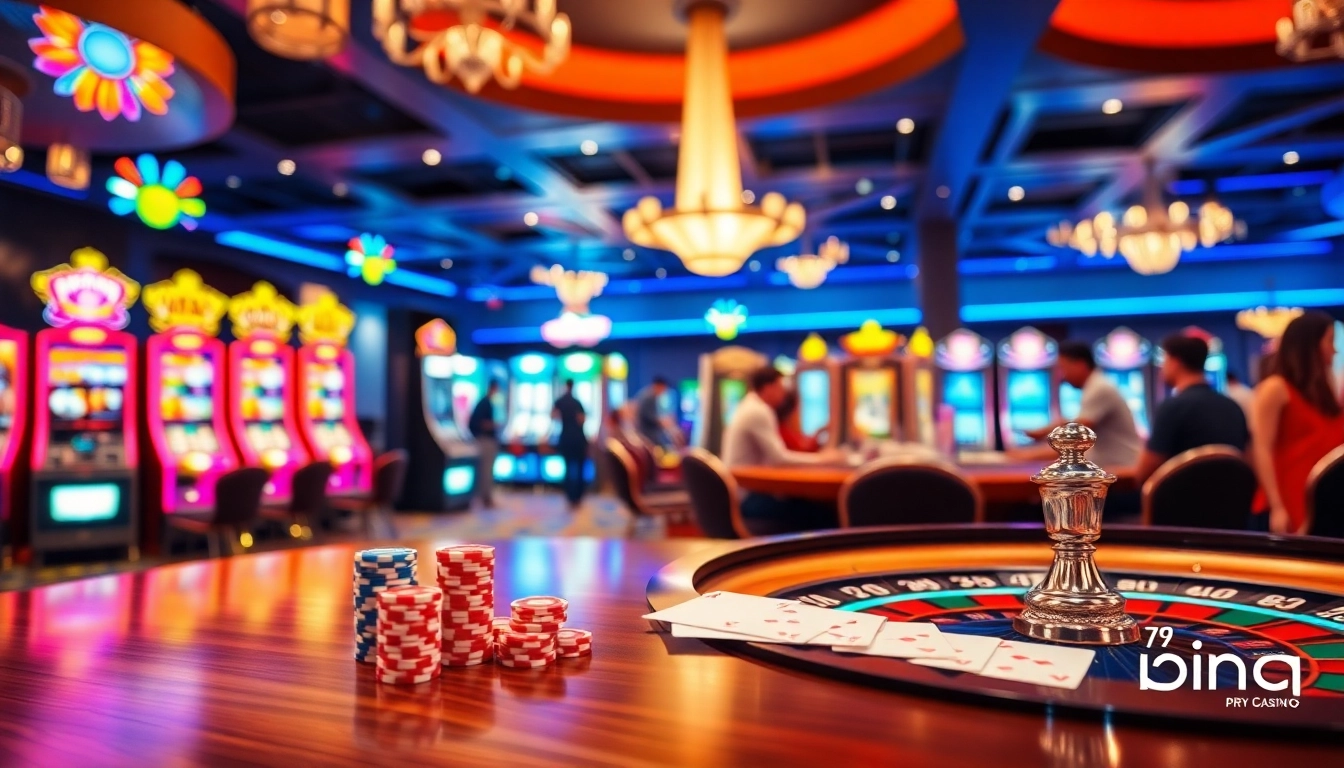 Experience the thrill of gambling at 79 king with vibrant casino tables and exciting gaming elements.