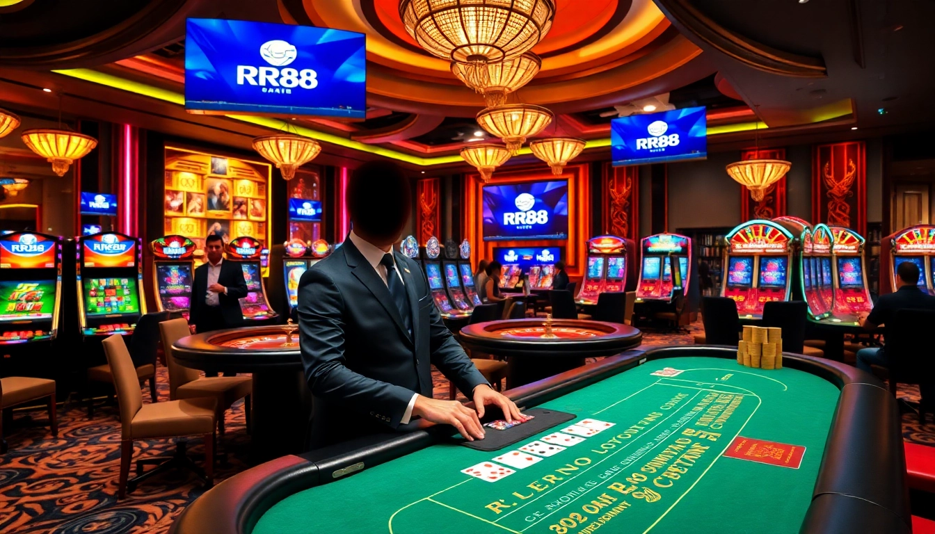 Experience the excitement at Nhà Cái RR88 with engaging casino games and vibrant gaming atmosphere.