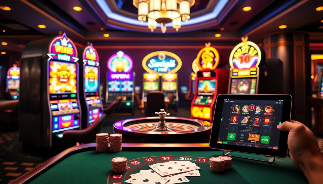 Experience the excitement of king88 bạn cá nổ hũ with vibrant slot machines and roulette games.