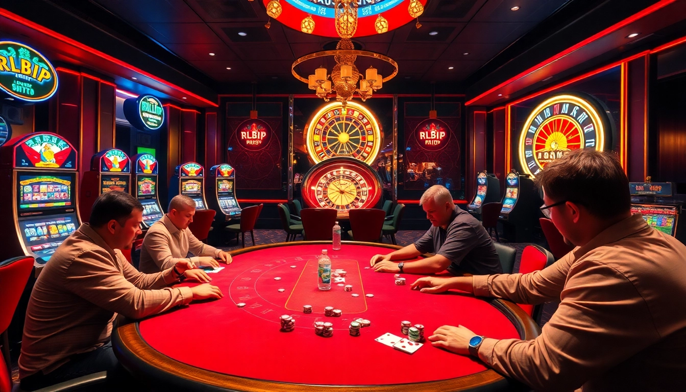 Cảnh nhộn nhịp của các người chơi poker tại bàn cược, trình diễn chiến lược chơi BetVIP.