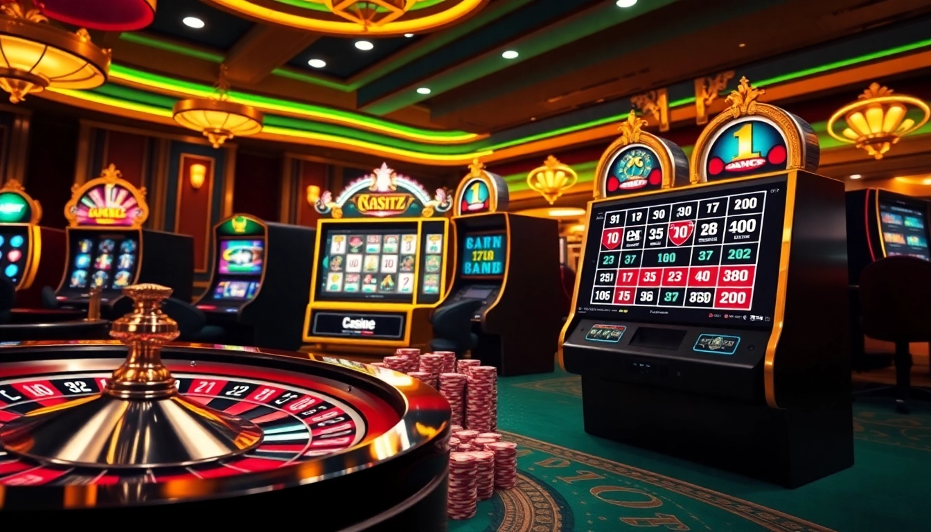 התרגשו מהחוויה של רמי אונליין עם חזות קזינו ססגונית המציגה רולטה ומכונות מזל.