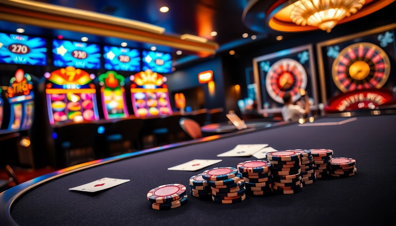 Experience the thrill of 79king with vibrant casinos, poker chips, and high-stakes excitement.