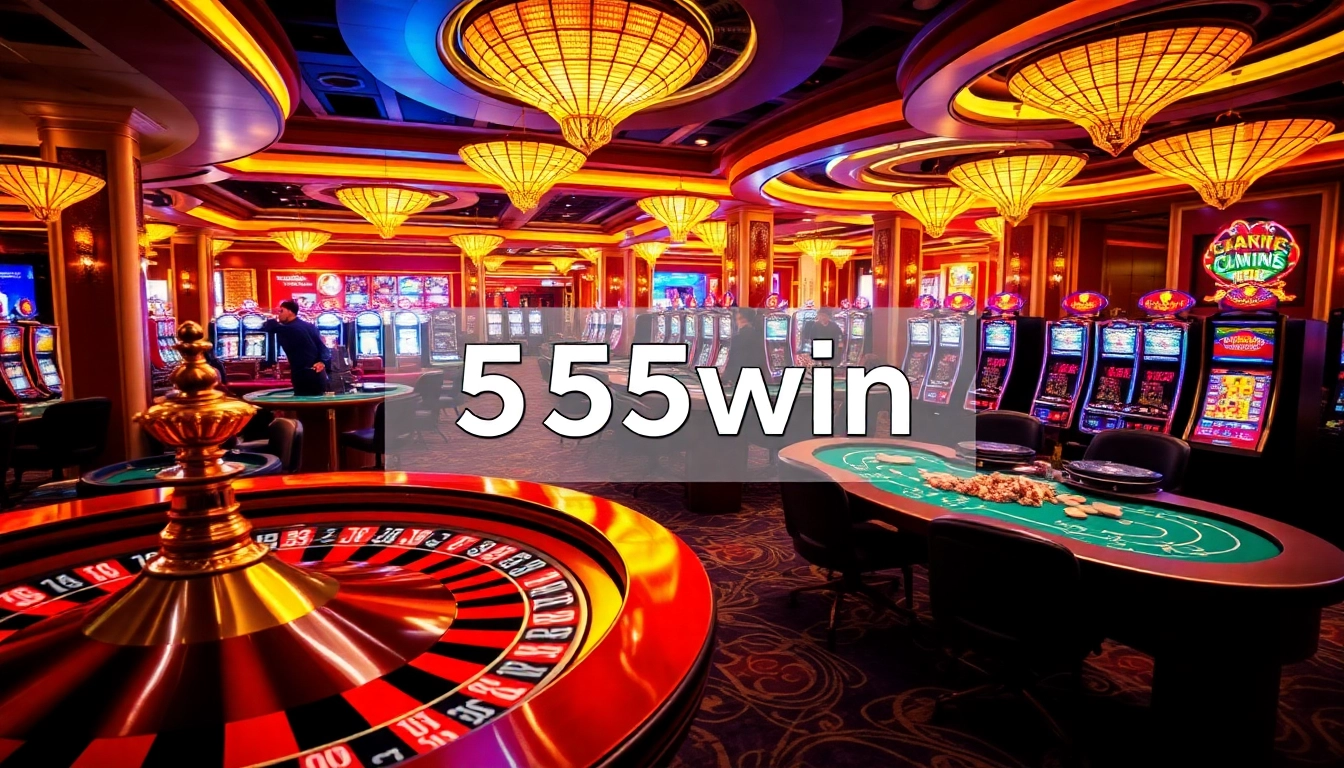 Experience the thrill of the casino with 555win, featuring roulette, blackjack, and vibrant slot machines.