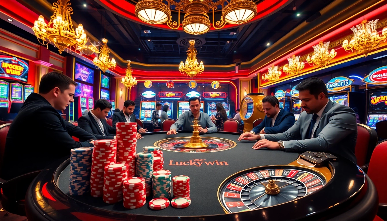 Experience the thrill of winning at Luckywin with vibrant poker tables and exciting casino games.