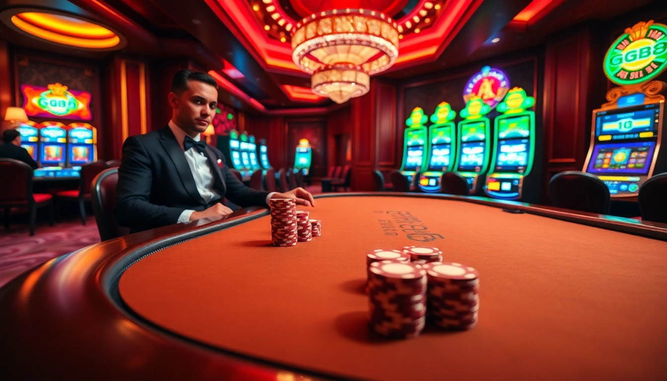 Engaging players at a GG88 casino table, showcasing excitement at https://gg88.mov/.