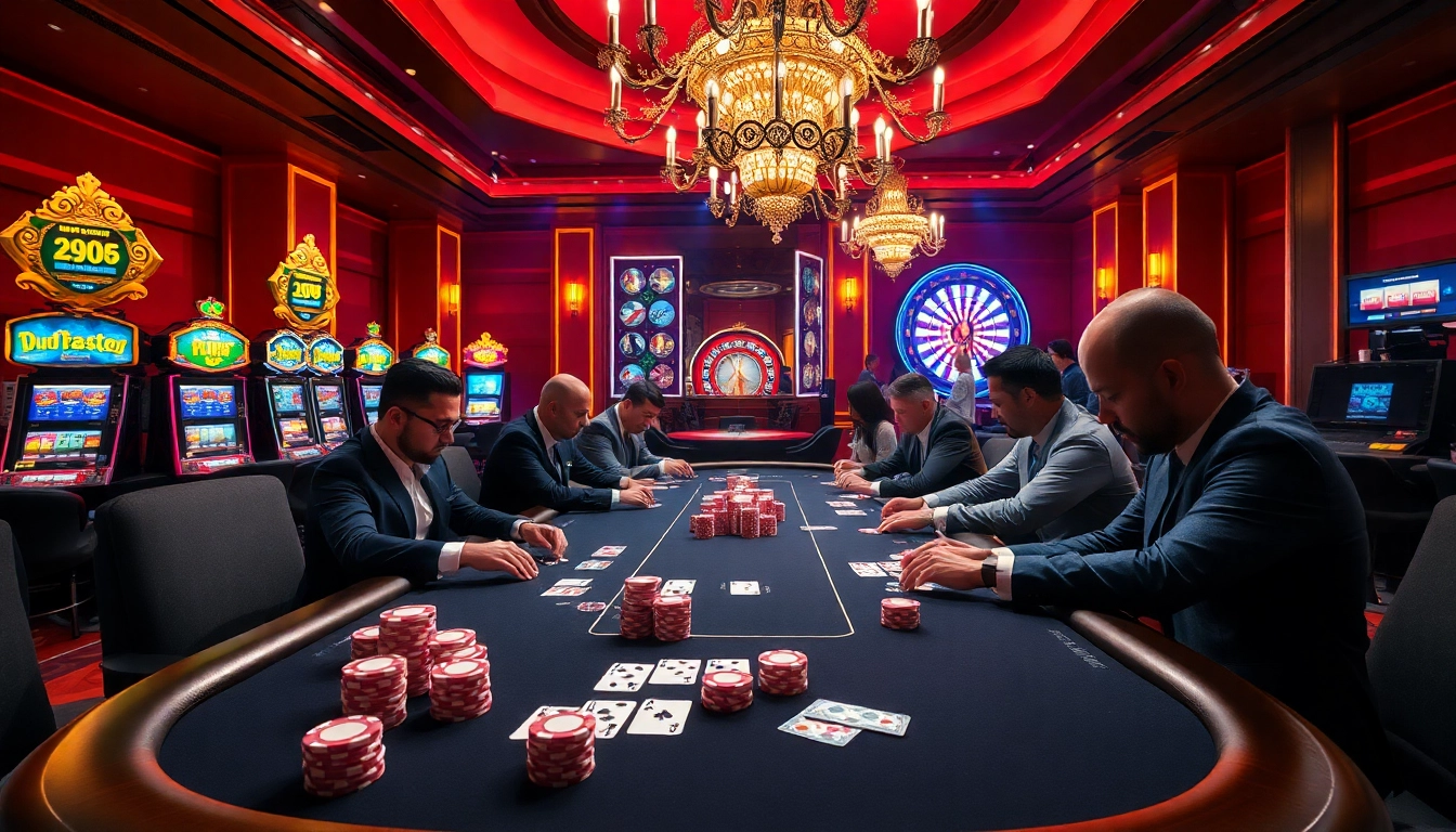 Experience the thrill of U8888 at a vibrant casino with live poker and gaming excitement.