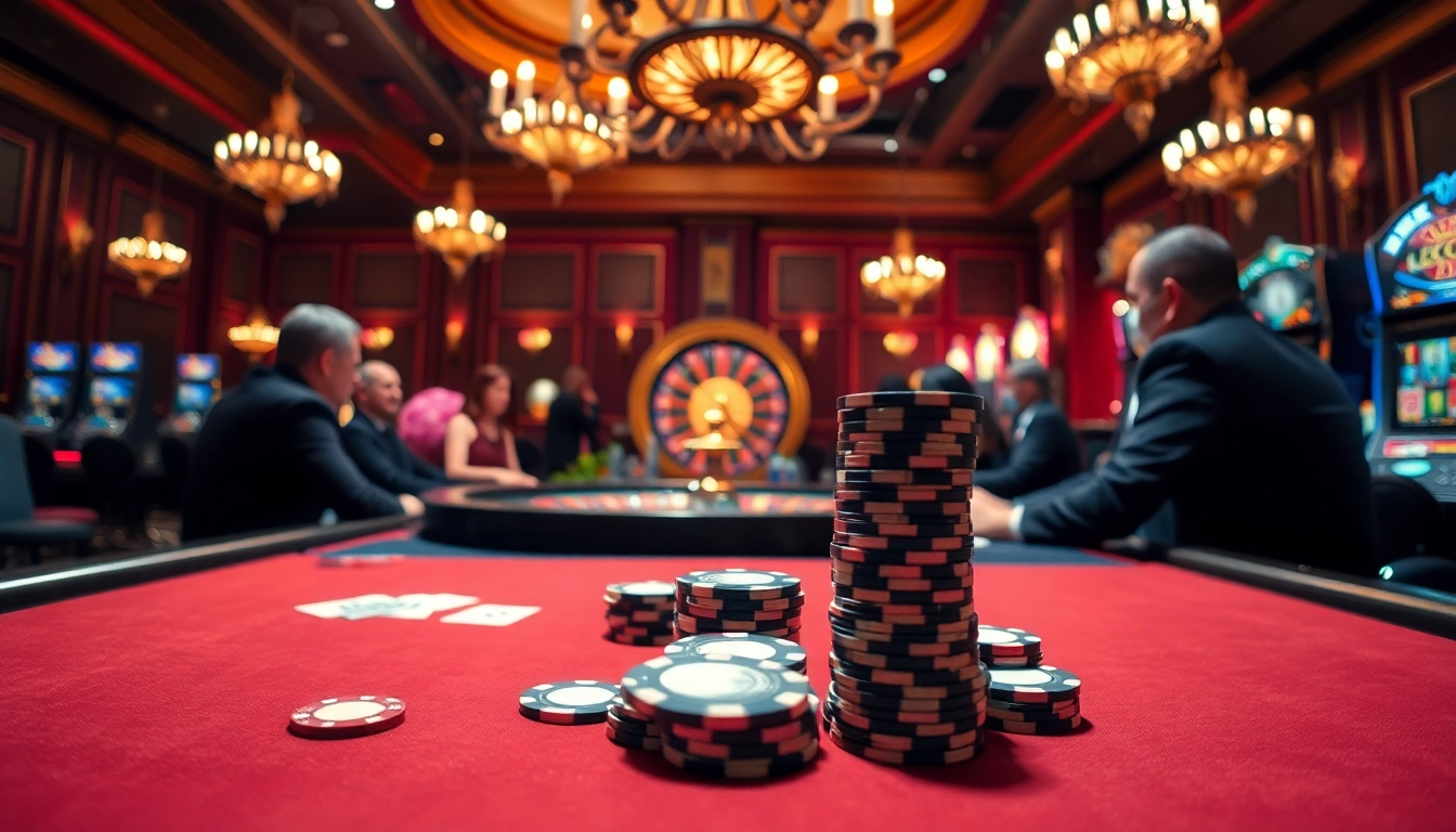 Feel the thrill of the hidden wiki 2026 as players engage in high-stakes poker at a luxurious casino.