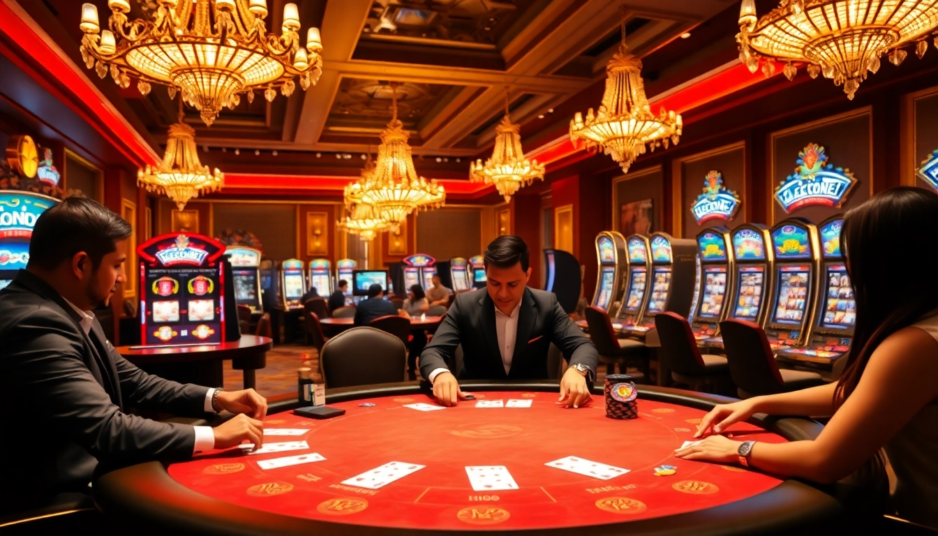 Experience the thrill of gambling at go88 com with engaging poker games and exciting casino visuals.