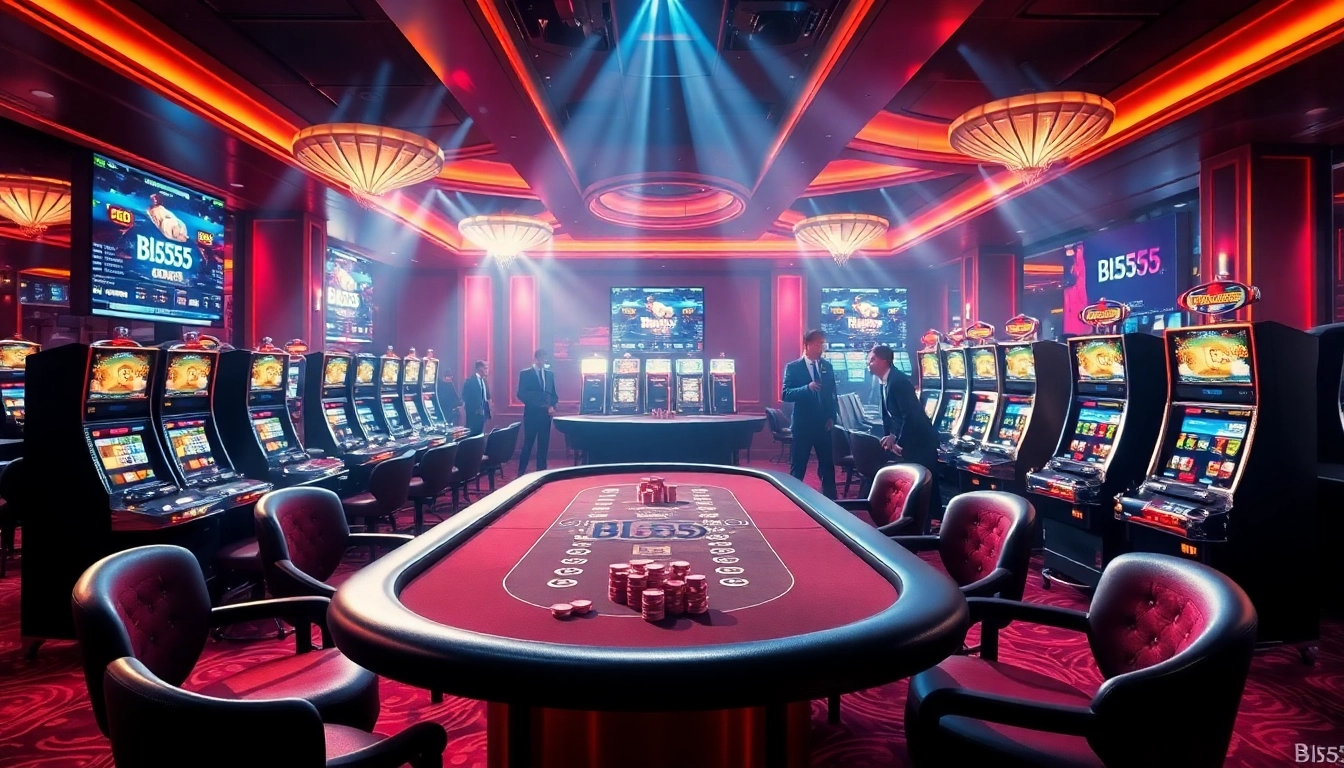 Experience the thrill of Bl555 with high-stakes gambling tables and professional casino gaming.