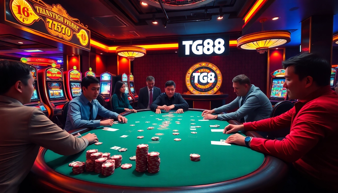 Experience the thrill of tg88 with high-stakes poker in a luxurious casino setting.