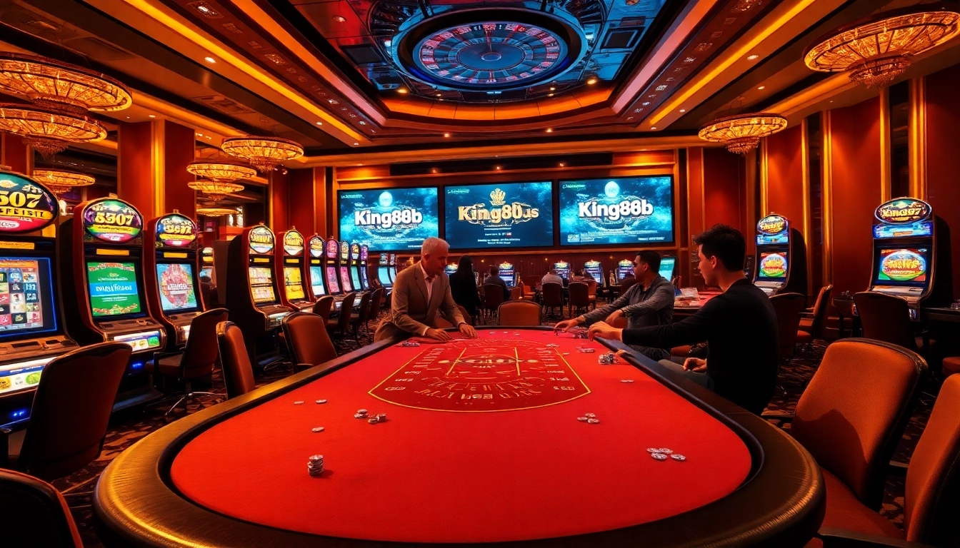 Experience the thrill of online betting at king88b.us.com with luxurious casino visuals.